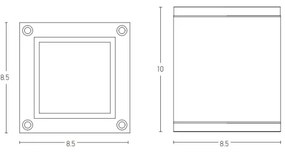Spot de exterior 1xGU10/35W/230V IP65 antracit Zambelis E269