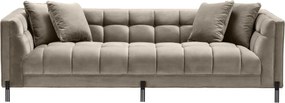 Canapea eleganta design LUX Sienna, catifea greige 113384 HZ