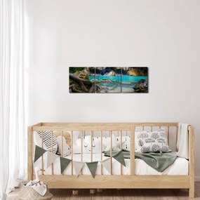Tablou cu cascade (cu ceas) (90x30 cm)