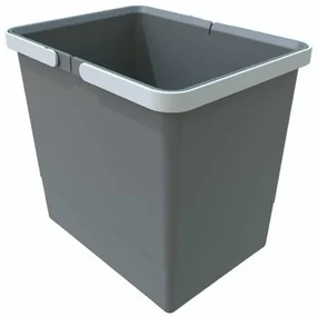 Coș de plastic Elletipi cu mânere 15 L, gri, 15 l