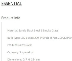 Pendul LED design modern ESSENTIAL