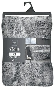 Pătură gri din blană artificială 180x220 cm Antartic – douceur d'intérieur