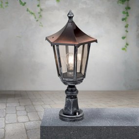 Stalp iluminat exterior stil clasic IP43 H52 Hermine AL 11K/82513/A schwarz-silber OR