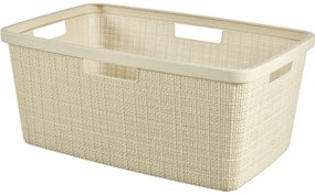 Curver Coș pentru rufe curate Jute 46 l, bej