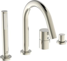 Baterie cada - dus Ideal Standard Atelier Joy argintiu Silver Storm cu 4 elemente