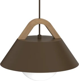 Pendul pe cablu FUNDA 1xE27/15W/230V, maro