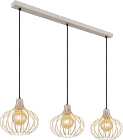 Globo 33370319 - Lustră suspendată pe cablu MATEO 3xE27/40W/230V bej