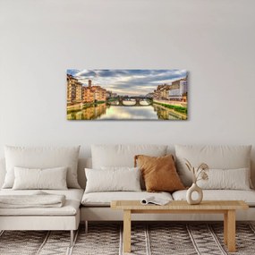 Tablou - Pod peste râu (120x50 cm)