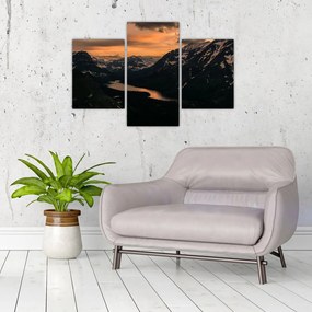 Tablou - Lac între munți (90x60 cm)