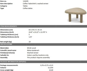 Masuta de cafea design LUX Briël L 116205 HZ