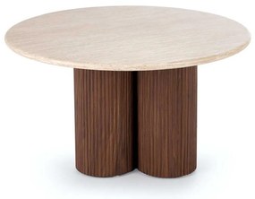 Măsuță de cafea Donovan, piatră / nuc