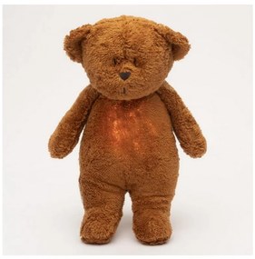 Pluș de îmbrățișat cu sunete și lumină Moonie ursuleț 2.0 organic caramel