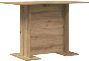vidaXL Masă de dining stejar artizanal 110 x 60 x 75 cm Lemn compozit