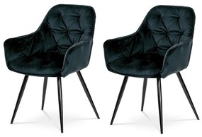 Set de scaune de sufragerie DCH-421 BK4, 2 buc.