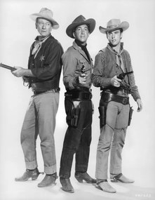 Fotografie John Wayne And Dean Martin In 'Rio Bravo', Archive Photos