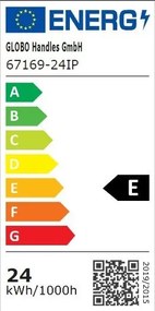 Plafoniera LED pentru baie design modern IP44 Jules crom 24W