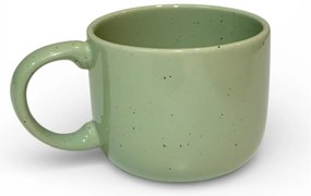 Cana cafea, Artizan Mineral Verde, glazura lucioasa, 400ml