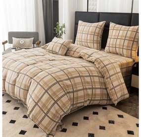 Lenjerie de pat microplus PLAID crem Dimensiunile lenjeriei: 70 x 90 cm | 140 x 200 cm