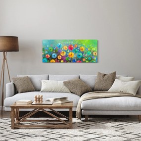 Tablou - Flori abstract (120x50 cm)