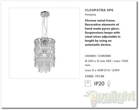 Lustra inaltime reglabila CLEOPATRA SP6 79158