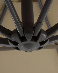 Umbrelă de grădină 300 cm SAVISSI (aluminiu) (bej). 1019416
