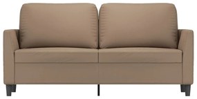 Canapea cu 2 locuri, cappuccino, 140 cm, piele ecologica Cappuccino, 160 x 77 x 80 cm