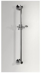 Tijă de duș argintiu-lucios de montat pe perete din alamă 67 cm cu suport glisant Antea – Sapho