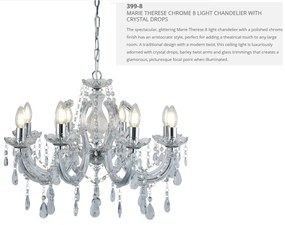 Candelabru elegant design clasic Marie Theresea 8L 399-8 SRT