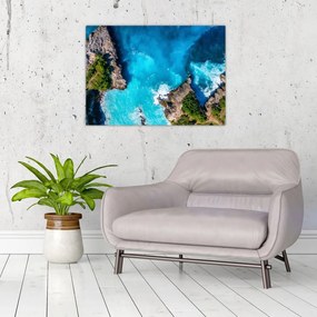 Tablou pe sticlă - Golful din Bali (70x50 cm)