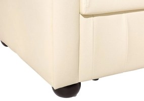 Canapea 3 locuri din piele Chichester (crem) . 1008703