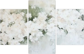 Tablou - Abstracție de Flori Albe (90x60 cm)