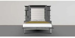 Set pat rabatabil dublu (150X200) cu 2 headboard-uri, 2 biblioteci(50 cm), canapea 2 locuri - Nova Small Bookcases&amp;Royal Sofa Set