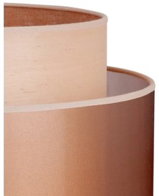 Lampadar WOOD Duolla BOHO 1xE27/15W/230V d. 45 cm cupru/maro/bej