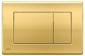 Clapeta de actionare, Alcadrain, Basic, M275, cu doua volume, auriu lucios