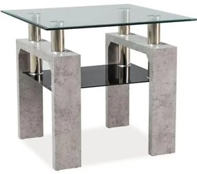 Masa de cafea Lisa IV, transparenta / gri