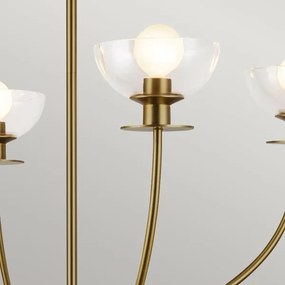 Alora Mood ALM-SYLVIA4-BG-CL - Candelabru pe tijă SYLVIA 4xE14/40W/230V auriu