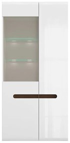 Vitrină Azteca Trio REG1W1D/19/9 (alb + alb lucios). 1004825