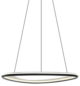 Lampă suspendată de design neagră cu 3 trepte de intensitate luminoasă - Organico