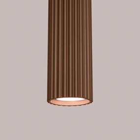 Brilagi - Pendul LED pe cablu CRESTO 1xGU10/10W/230V maro