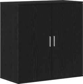 vidaXL Bufet Stejar Negru 79 x 38 x 80 cm Lemn compozit