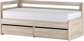 Pat extensibil, 90/179x200, stejar sonoma, REA HOPPIP