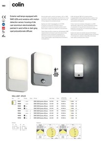 Aplica de perete pentru exterior Redo 90130 -LED COLIN LED/9W/230V 4000K IP54 antracit