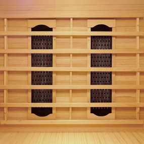 Infračervená sauna/ tepelná kabína Oslo s keramickými radiátormi a drevom Hemlock