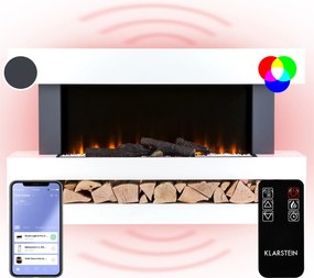 Klarstein Studio Light & Fire 3 Smart, Șemineu, 1000 / 2000 W, MDF, WiFi Control