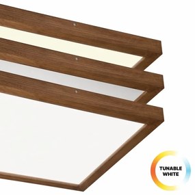 Plafonieră LED dimabilă Brilagi WOODY FRAME LED/50W/230V stejar 60x60 cm IP44 + telecomandă