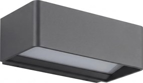 Aplica de perete LED pentru exterior, 13W, 230V, IP65, negru
