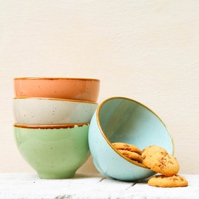 Bol Gardena din ceramica verde 13 cm