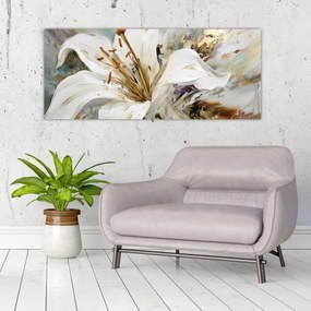 Tablou - Abstracție cu crin (120x50 cm)