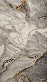 Covor Modern Living , Dormitor Dreptunghiular Marmara T156A Gri Gold (Alege dimensiunea: 100 x 200)
