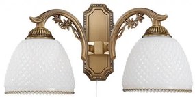 Aplica clasica design italian din alama si sticla 8601 RA-A. 8601/2